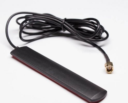 wifi增益天線(xiàn)4G貼片天線(xiàn)接RG174黑色同軸線(xiàn)配SMA接頭